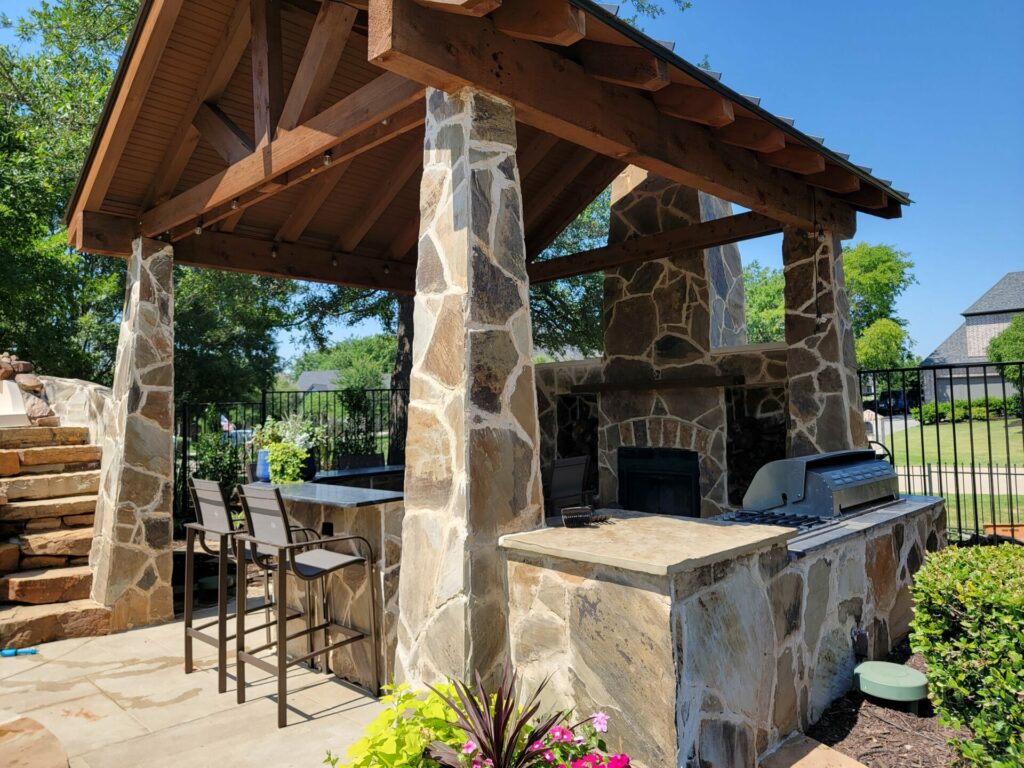 outdoor kitchen